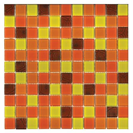 โมเสคแก้ว 30x30 ซม. DURAGRES ดิซซี่ ออเรนจ์_0
