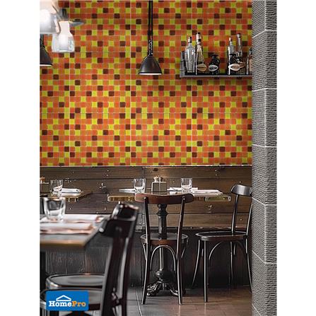 โมเสคแก้ว 30x30 ซม. DURAGRES ดิซซี่ ออเรนจ์_3