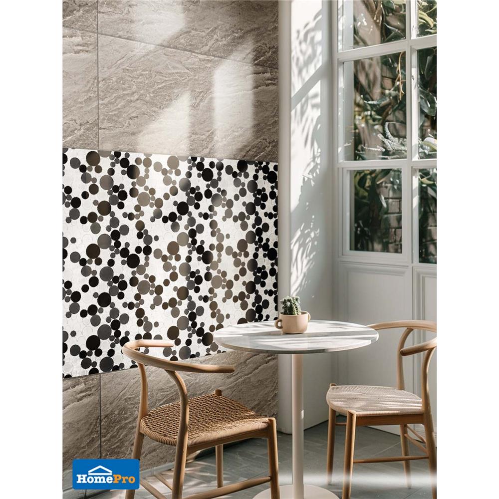 โมเสคแก้ว 30x30 ซม. DURAGRES ราวดี้ แบล็ค ลาส