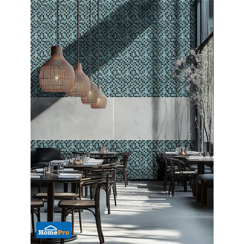 โมเสคแก้ว 30x30 ซม. DURAGRES ไนท์ แบล็ค