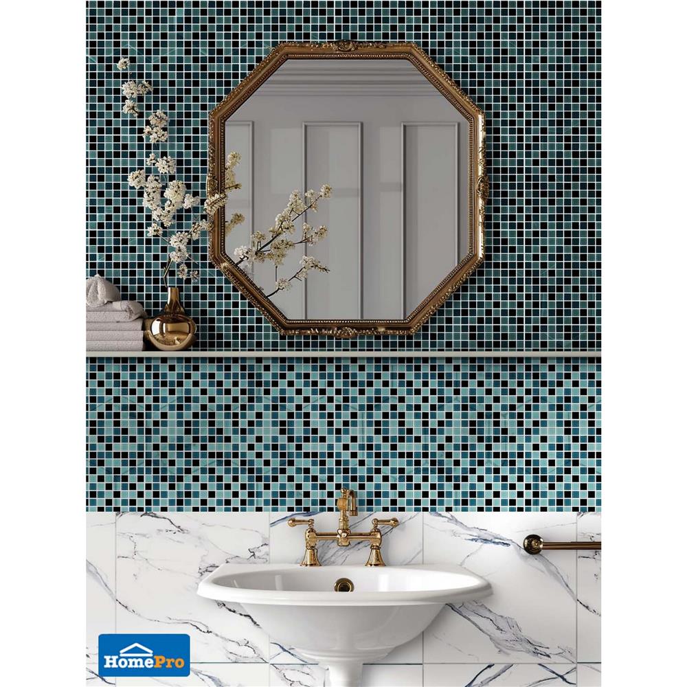 โมเสคแก้ว 30x30 ซม. DURAGRES ไนท์ แบล็ค