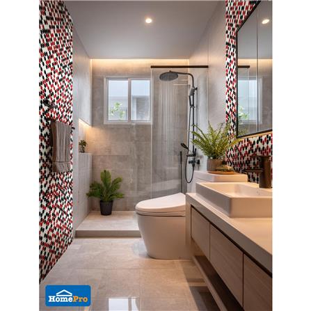 โมเสคแก้ว 30x30 ซม. DURAGRES ราวดี้ เรด สมอล_2