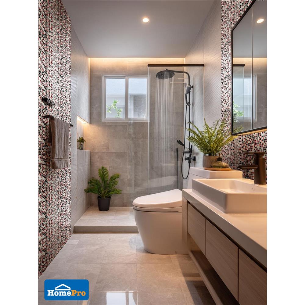 โมเสคแก้ว 30x30 ซม. DURAGRES เรด แบล็ค