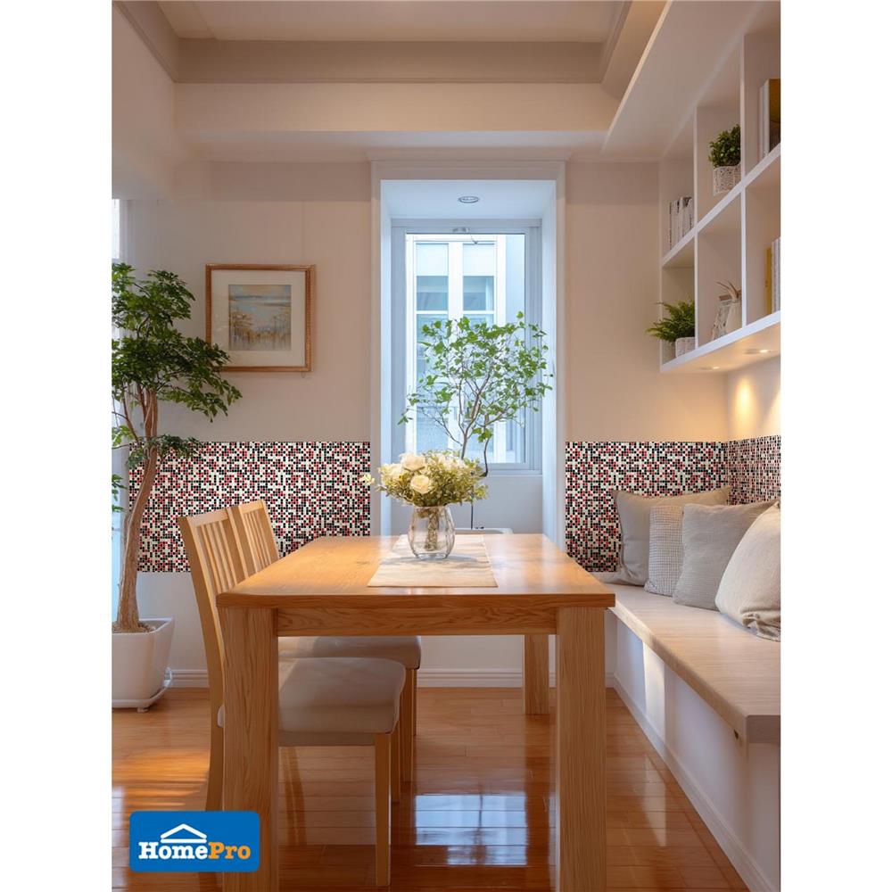 โมเสคแก้ว 30x30 ซม. DURAGRES เรด แบล็ค