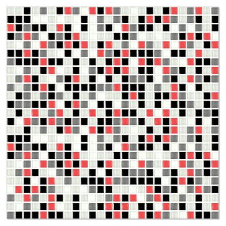 โมเสคแก้ว 30x30 ซม. DURAGRES เรด แบล็ค_0