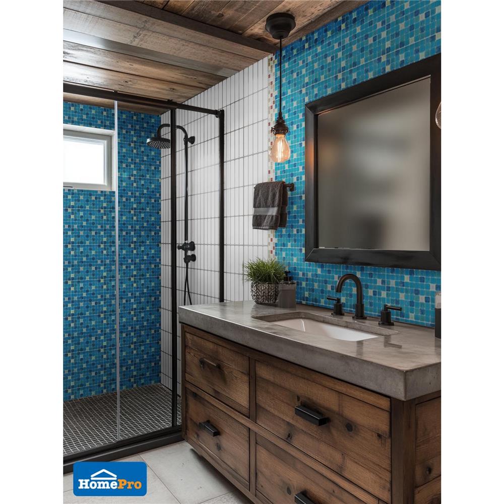 โมเสคแก้ว 30x30 ซม. DURAGRES ดิซซี่ บลู