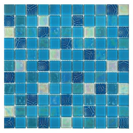 โมเสคแก้ว 30x30 ซม. DURAGRES ดิซซี่ บลู_0