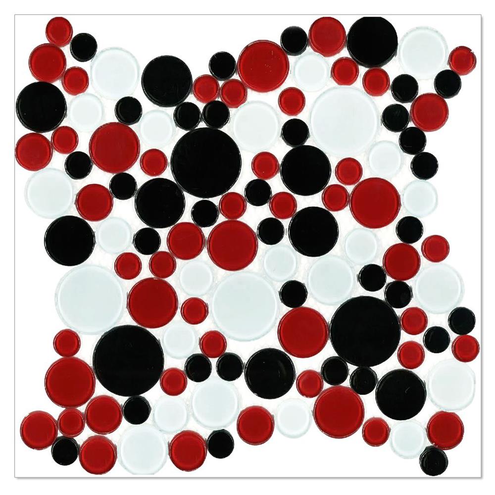 โมเสคแก้ว 30x30 ซม. DURAGRES ราวดี้ เรด ลาส