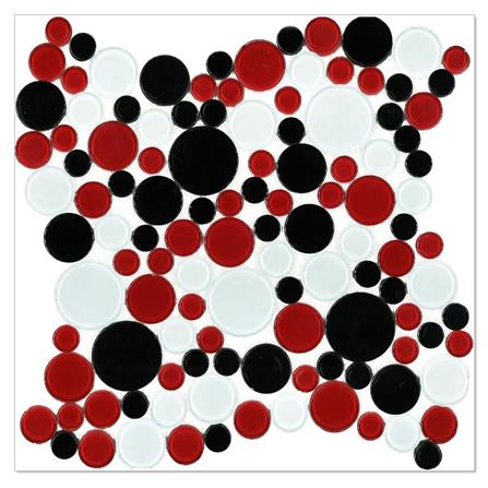 โมเสคแก้ว 30x30 ซม. DURAGRES ราวดี้ เรด ลาส_0