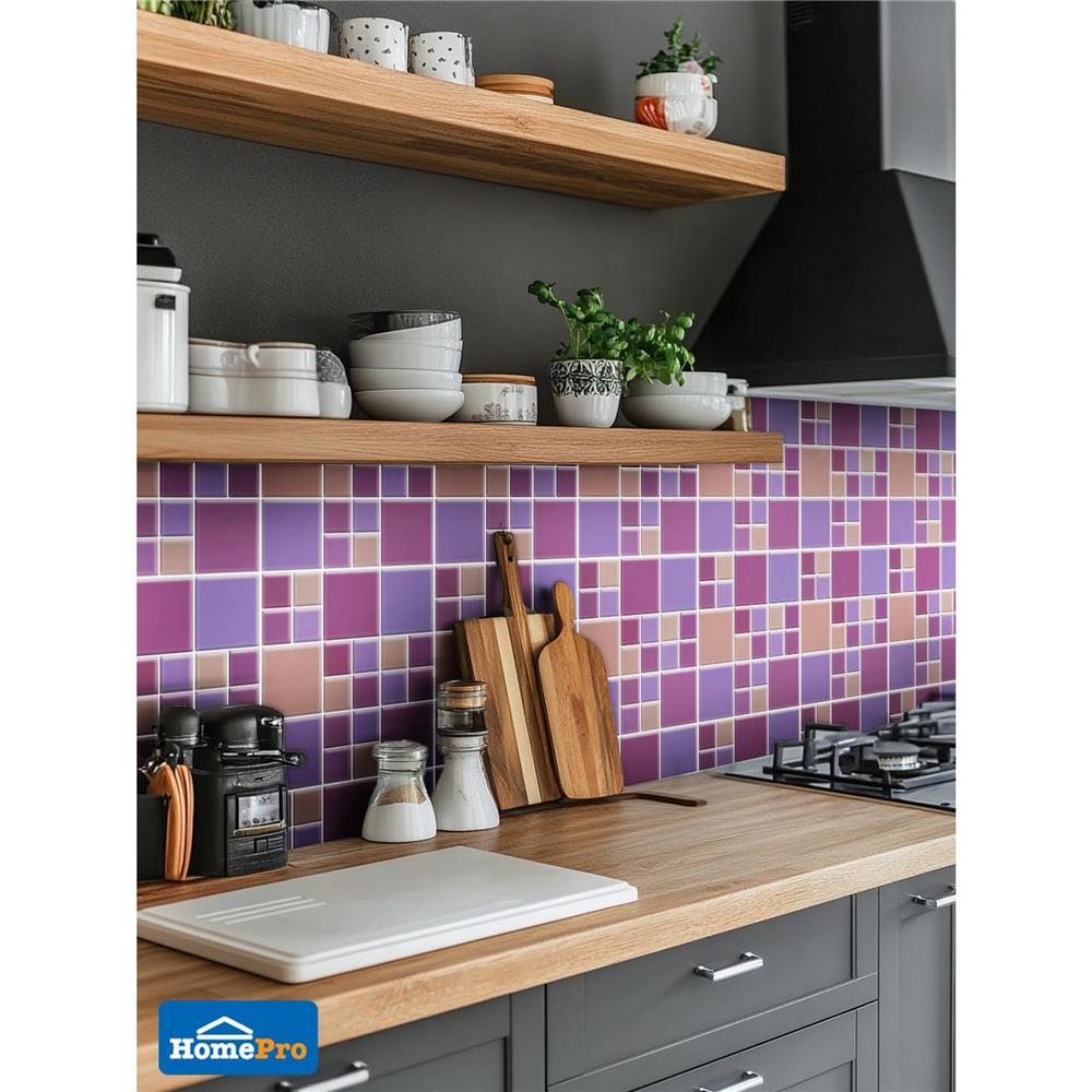 โมเสคแก้ว 30x30 ซม. DURAGRES เพอเพิ้ล ชิก