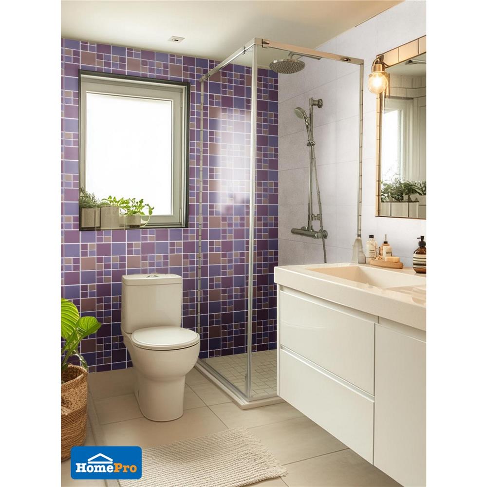 โมเสคแก้ว 30x30 ซม. DURAGRES เพอเพิ้ล ชิก