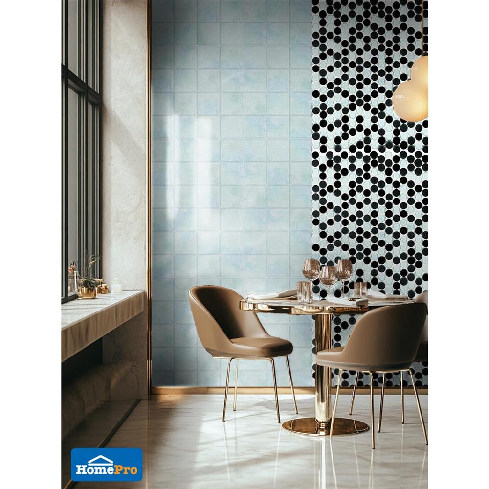 โมเสคแก้ว 30x30 ซม. DURAGRES ราวดี้ แบล็ค สมอล