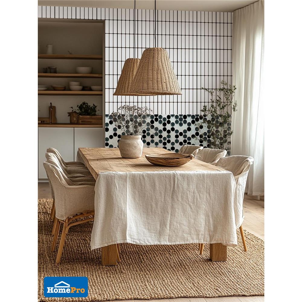 โมเสคแก้ว 30x30 ซม. DURAGRES ราวดี้ แบล็ค สมอล