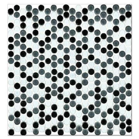 โมเสคแก้ว 30x30 ซม. DURAGRES ราวดี้ แบล็ค สมอล_0