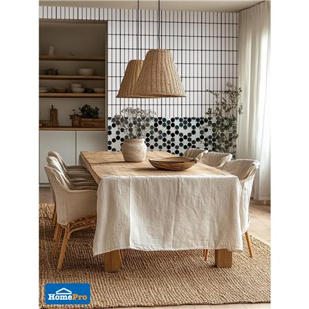 โมเสคแก้ว 30x30 ซม. DURAGRES ราวดี้ แบล็ค สมอล_3