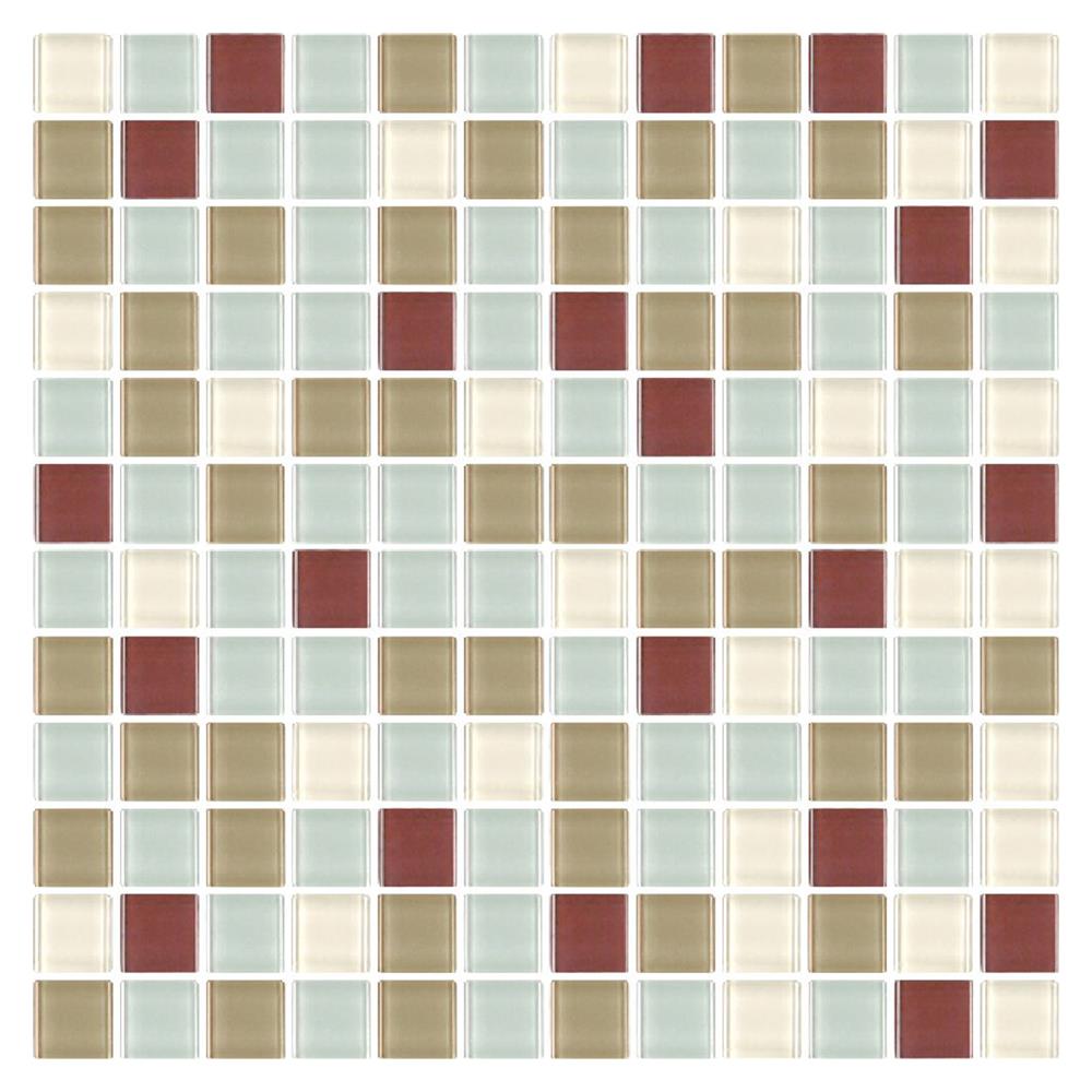 โมเสคแก้ว 30x30 ซม. DURAGRES มิก ดาร์ก บราวน์