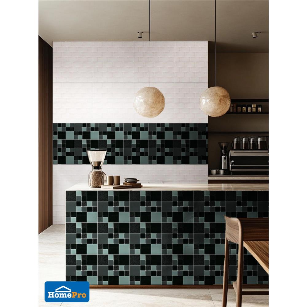 โมเสคแก้ว 30x30 ซม. DURAGRES คูบี้ แบล็ค