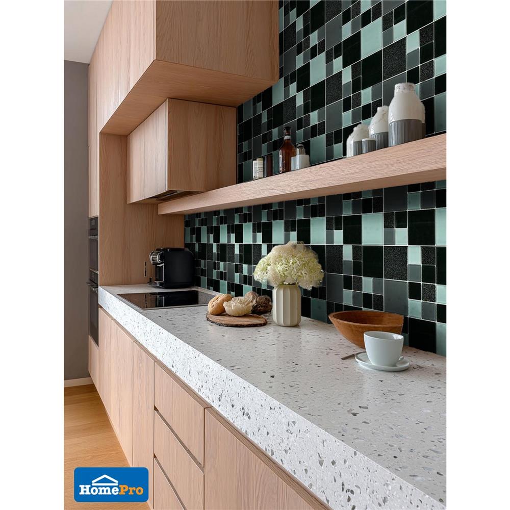 โมเสคแก้ว 30x30 ซม. DURAGRES คูบี้ แบล็ค