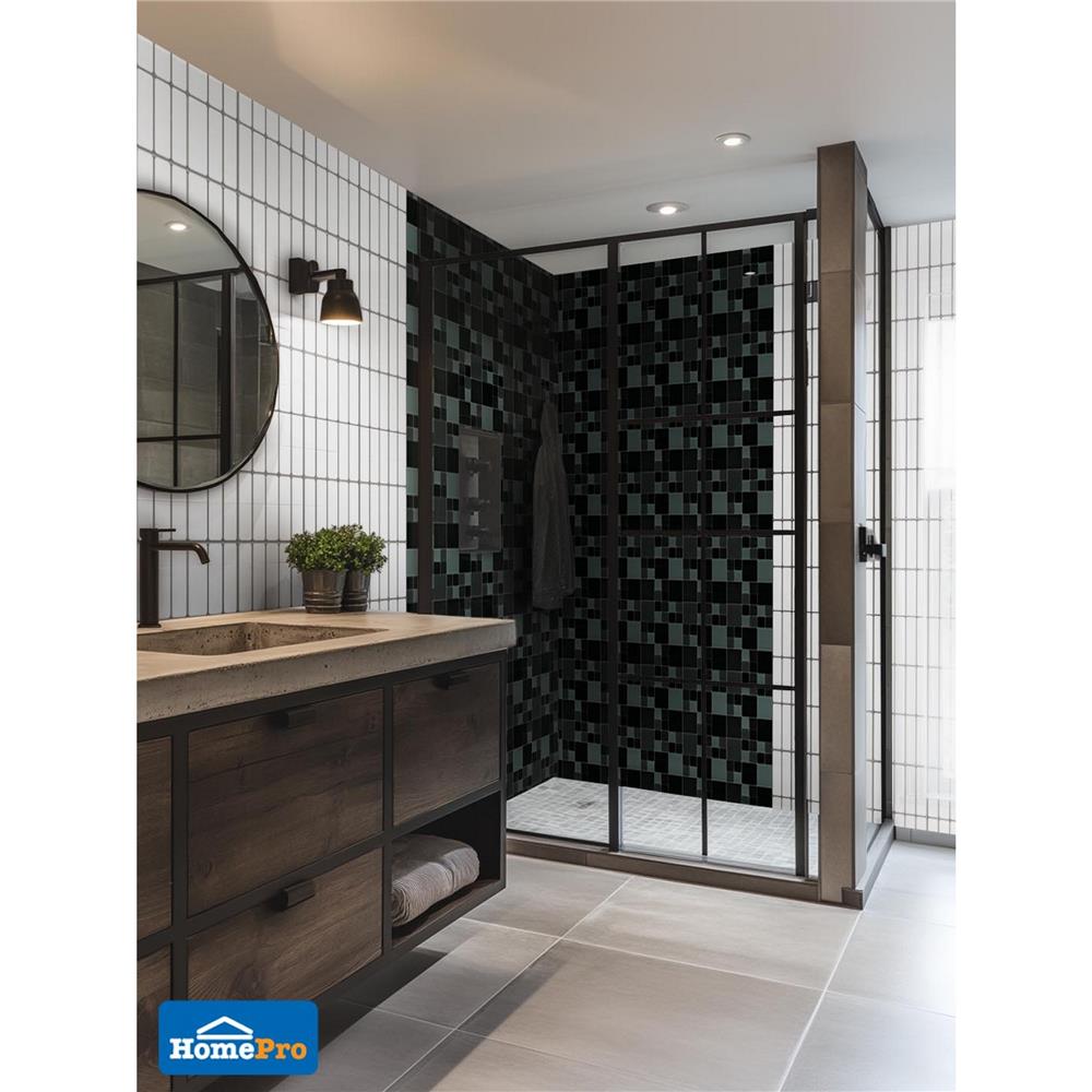 โมเสคแก้ว 30x30 ซม. DURAGRES คูบี้ แบล็ค