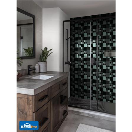 โมเสคแก้ว 30x30 ซม. DURAGRES คูบี้ แบล็ค_5