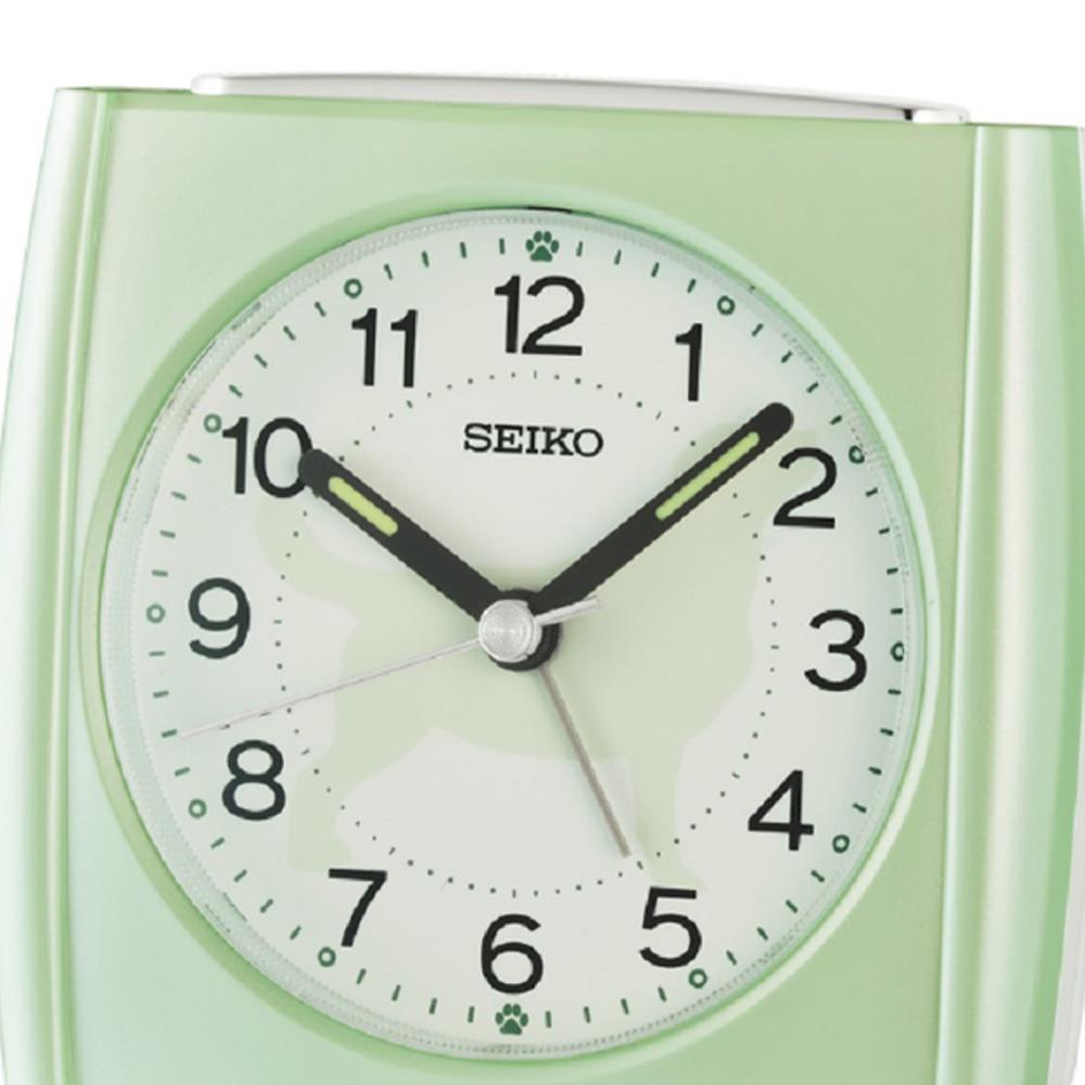 นาฬิกาปลุก SEIKO CLOCKS QHE209M 3.3X3.5 นิ้ว สีเขียว