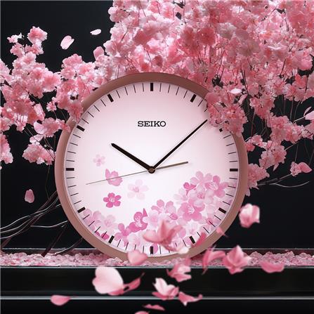 นาฬิกาแขวน SEIKO CLOCKS PIA020P 14.1 นิ้ว สีชมพู/ขาว_4