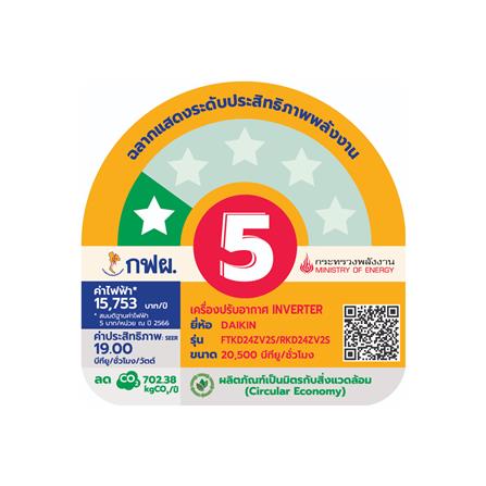 แอร์ผนัง DAIKIN FTKD24ZV2S 20500 บีทียู อินเวอร์เตอร์_4