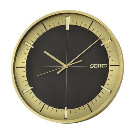 นาฬิกาแขวน SEIKO CLOCKS QXA840G 15.9 นิ้ว ฺสีดำ/ทอง_0
