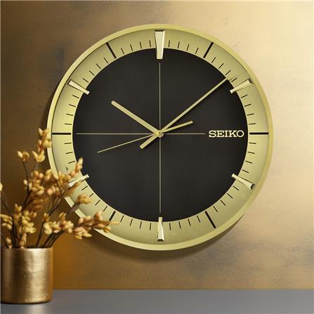 นาฬิกาแขวน SEIKO CLOCKS QXA840G 15.9 นิ้ว ฺสีดำ/ทอง_3