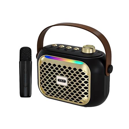 ลำโพงบลูทูธพร้อมไมค์ E&P POPPY สีดำ_0