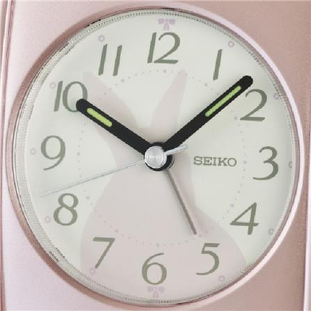 นาฬิกาปลุก SEIKO CLOCKS QHE209P 3.3X3.5 นิ้ว สีชมพู_1
