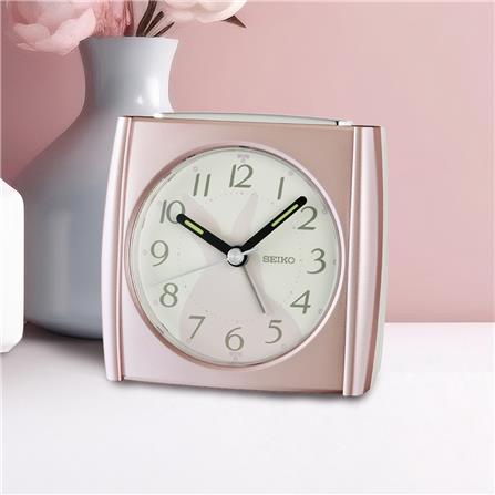 นาฬิกาปลุก SEIKO CLOCKS QHE209P 3.3X3.5 นิ้ว สีชมพู_4