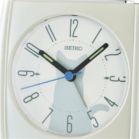 นาฬิกาปลุก SEIKO CLOCKS QHE209W 3.3X3.5 นิ้ว สีขาว_1