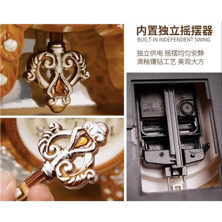 นาฬิกาตั้งโต๊ะ INTERY CT027C009_05 12.20 นิ้ว สีขาว/ทอง_3