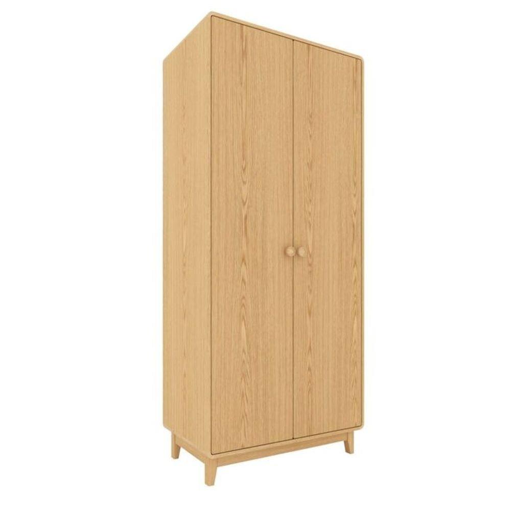 ตู้เสื้อผ้า 2 บานเปิด SB FURNITURE HAGI 19217666 100 ซม. สี MONACO OAK