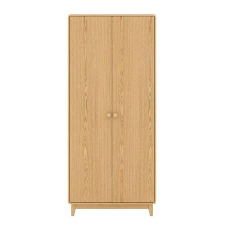ตู้เสื้อผ้า 2 บานเปิด SB FURNITURE HAGI 19217666 100 ซม. สี MONACO OAK_0