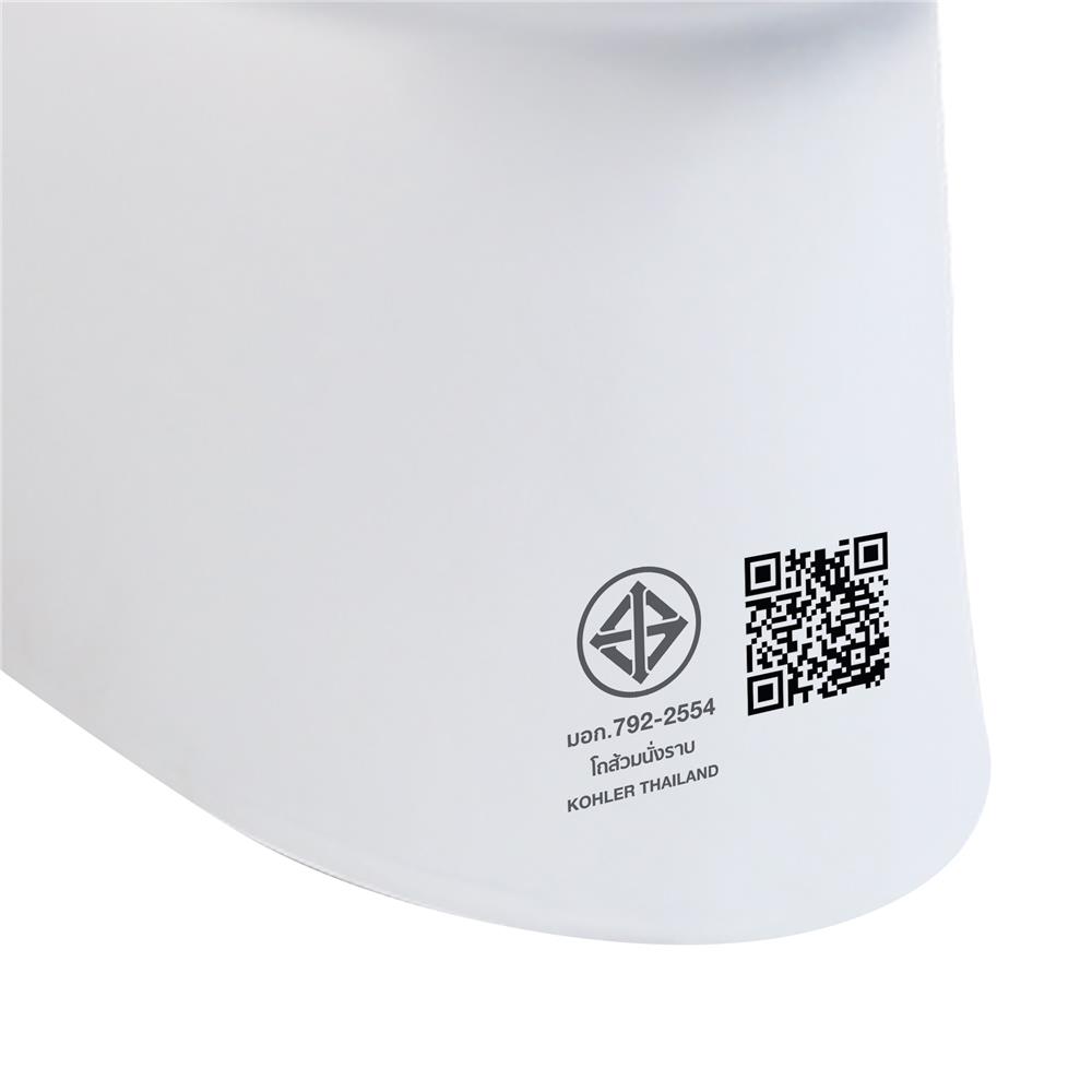 สุขภัณฑ์ 2 ชิ้น KOHLER K-38013X-C-0 4 ลิตร สีขาว
