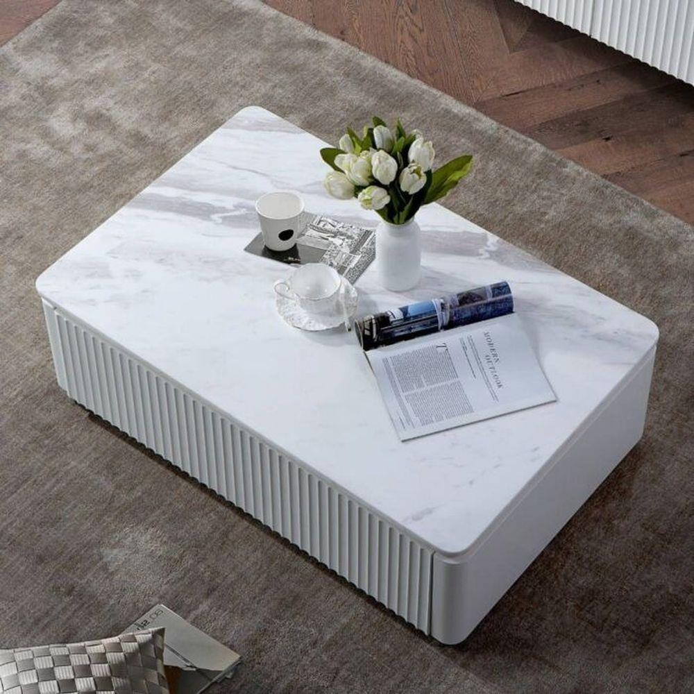 โต๊ะกลาง SB FURNITURE GALAR 19214861 98 ซม. สีขาว