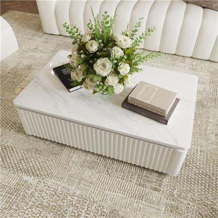 โต๊ะกลาง SB FURNITURE GALAR 19214861 98 ซม. สีขาว_1