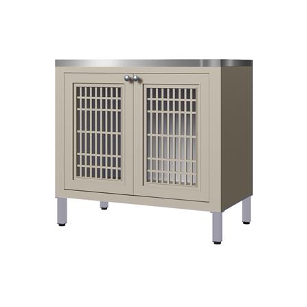 ตู้ตั้งพื้นท็อปเรียบ CABIN SANDY 90x85 ซม. สีเบจ_1