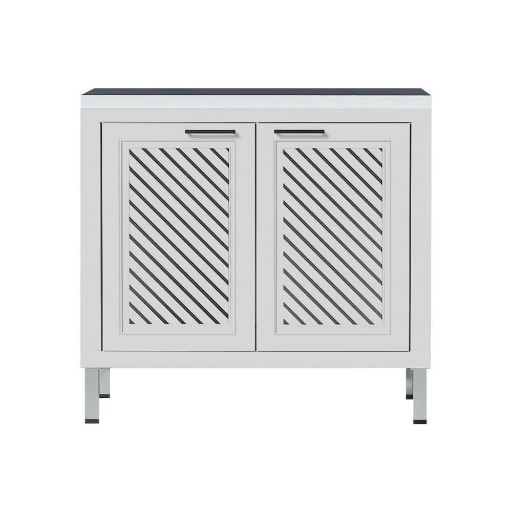 ตู้ตั้งพื้นท็อปเรียบ CABIN HARPER 90x85 ซม. สีเทา