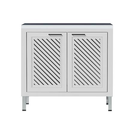 ตู้ตั้งพื้นท็อปเรียบ CABIN HARPER 90x85 ซม. สีเทา_0