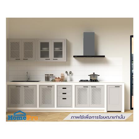 ตู้แขวนบานกระจกคู่ CABIN HARPER 88x68 ซม. สีเทา_2