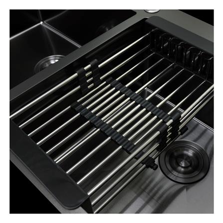 ซิงค์ฝัง 2 หลุม 1 ที่พัก LUCKY FLAME EUB-1252 สีดำ_2