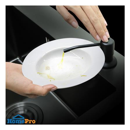 ซิงค์ฝัง 2 หลุม 1 ที่พัก LUCKY FLAME EUB-1252 สีดำ_5