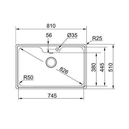 ซิงค์ฝัง 1 หลุม FRANKE BCX 110-75 TL สีเงิน_4