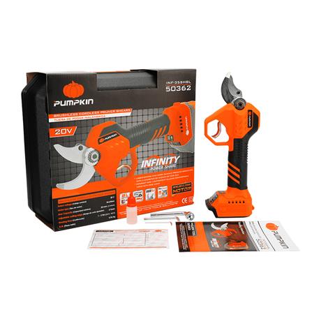 กรรไกรตัดกิ่งไร้สาย PUMPKIN INF-35SH 20 โวลต์ (เครื่องเปล่าไม่รวมแบต)_5