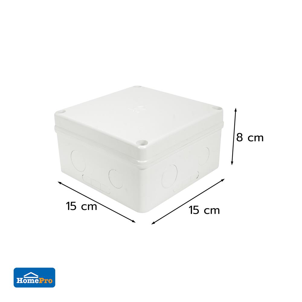 กล่องพักสาย ELECKTA 6X6 นิ้ว สีขาว