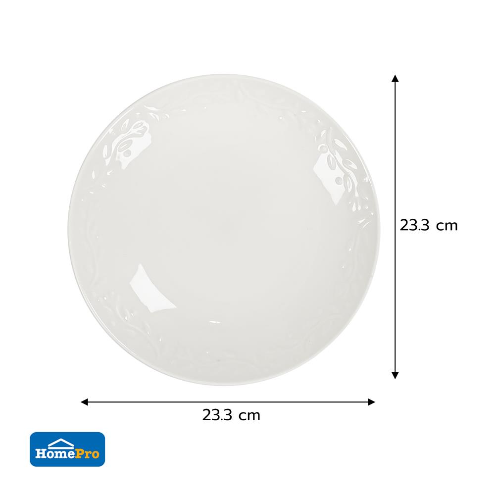 จานบัวเซรามิก 9 นิ้ว KECH DINING LEAF