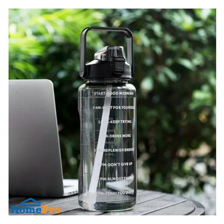 กระบอกน้ำพลาสติก TRITAN HANSEN 2 ลิตร สีดำ_1